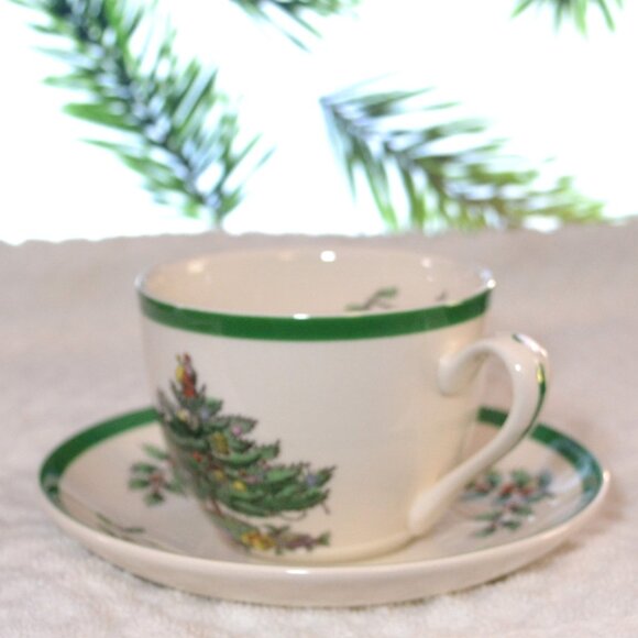 Vintage Spode Coffee Mug And Saucer Holiday Dining Serveware - Picture 3 of 7